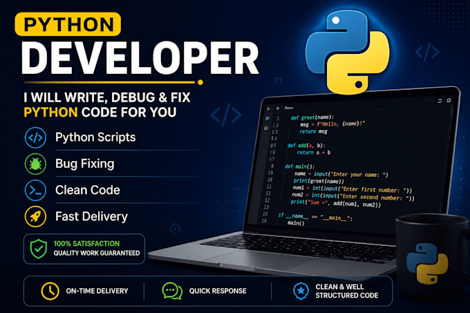 write python scripts and fix python bugs