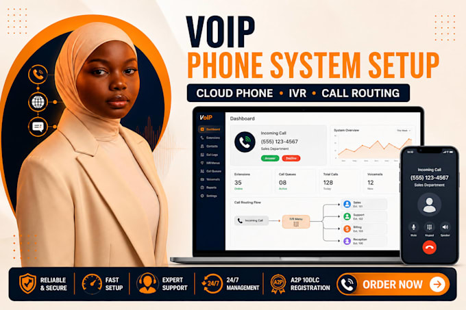 set up ringcentral, dialpad, nextiva, 3cx, openphone and voip phone system