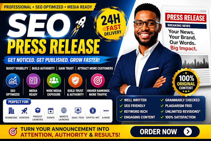 write business startup crypto press release boosts SEO brand visibility publish