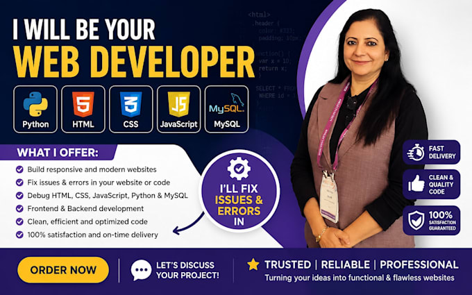 fix python, HTML, CSS, javascript, react, base errors