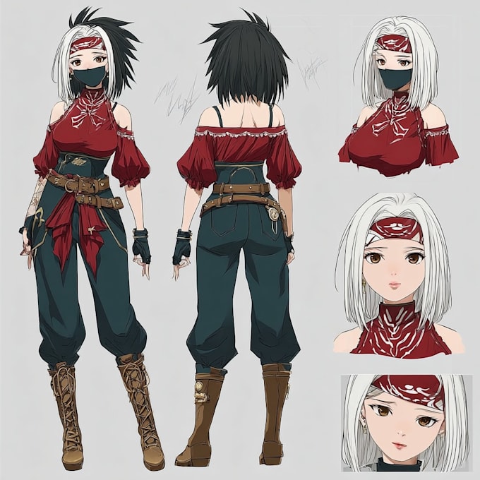 draw custom anime illustrations and unique anime characters