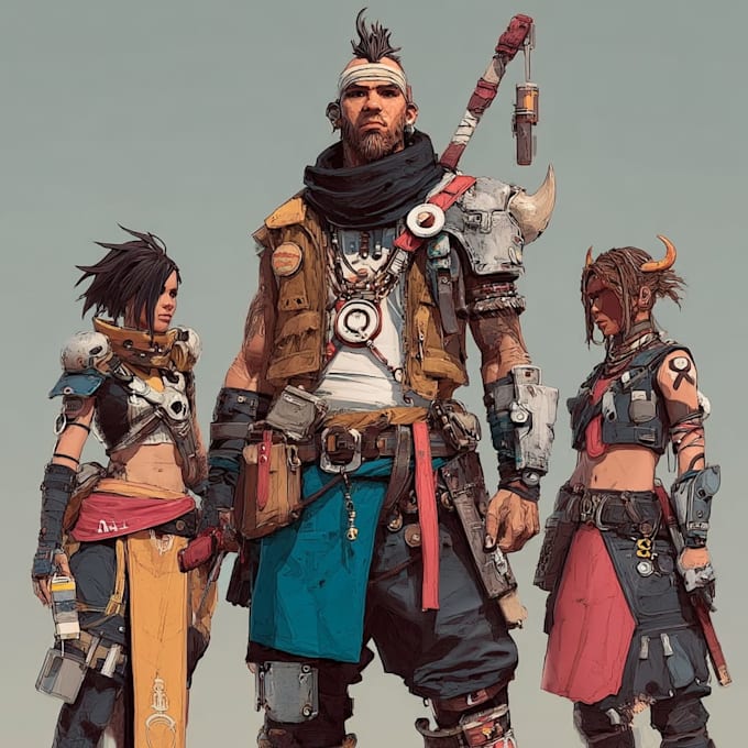 develop original character concept art for your creative