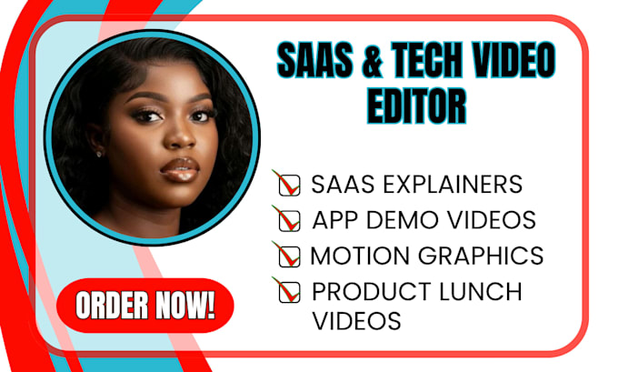 create saas video editing software demo tech explainer product launch video