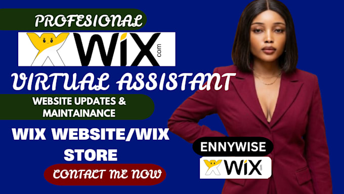 be your wix virtual assistant wix website manager wix store manager wix support