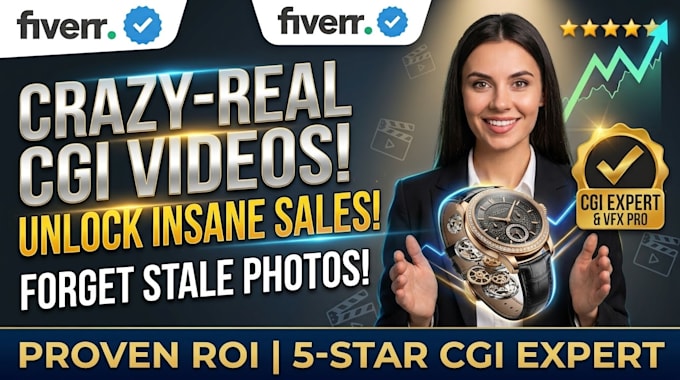 create 3d ai product animation and cgi commercial video ads