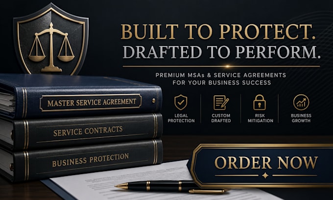 draft a professional US attorney master service agreement msa