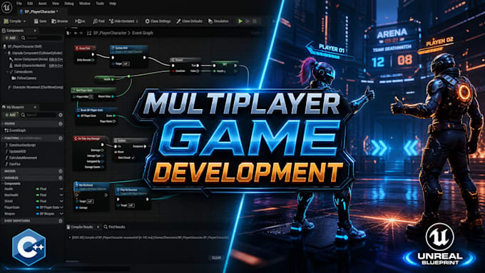 Develop high quality unreal engine multiplayer game using blueprint and ...
