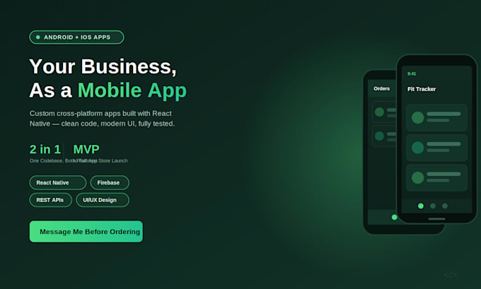 do mobile app development build app react native flutter ai
