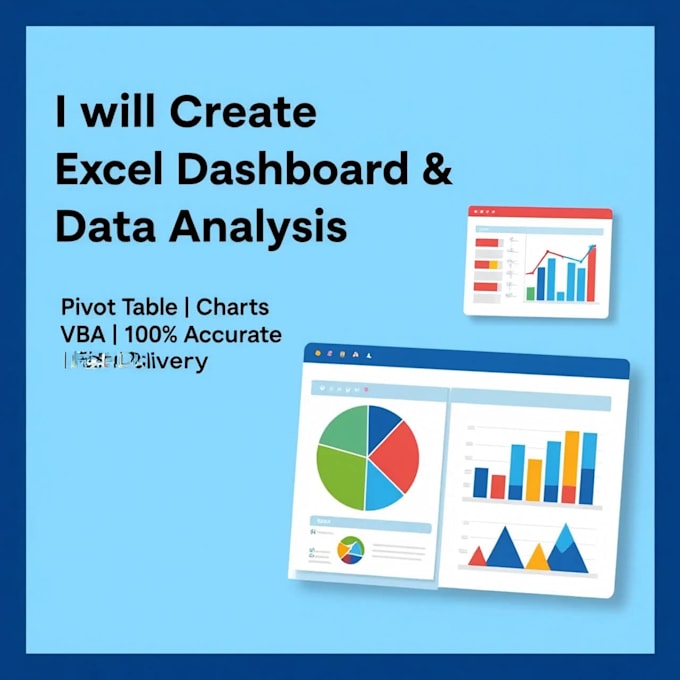 create excel dashboard, sales report and data analysis