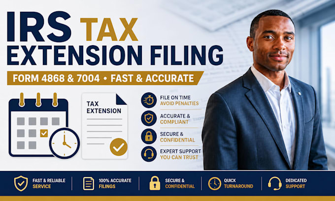 file your irs tax extension form 4868 or 7004 fast