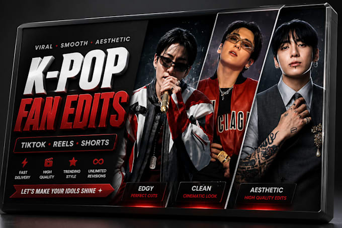 create viral kpop fan edits