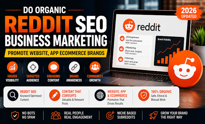help ai tools, startups and saas brands grow with organic SEO reddit marketing