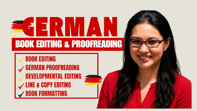 professionally edit and proofread your german text, document, until perfection