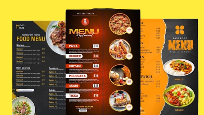 menu designer, restaurant menu design, digital menu, static digital menu board