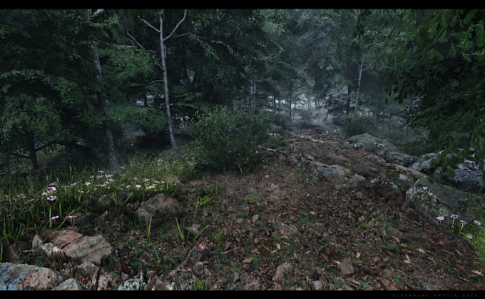 design realistic 3d game environments in unreal engine 5