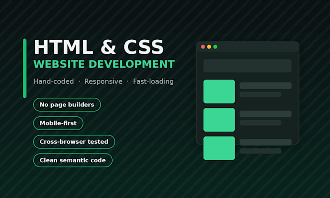 design and develop a responsive HTML CSS website