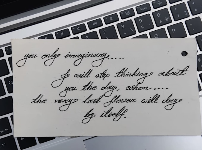 handwrite text neatly and beautifully