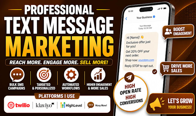 do text message marketing to interested audience and contact
