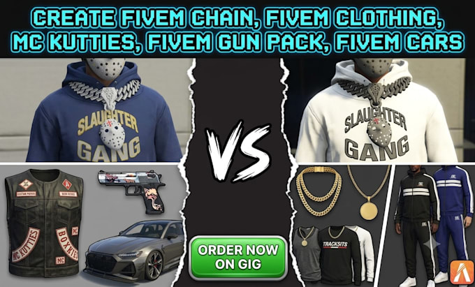 create fivem chain, fivem clothing mc kutties fivem gun pack fivem cars