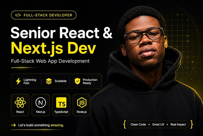 develop a scalable react and nextjs web application