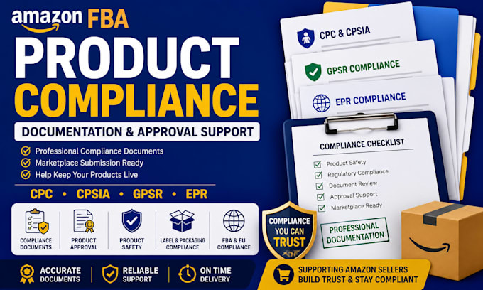 prepare amazon fba product compliance documents