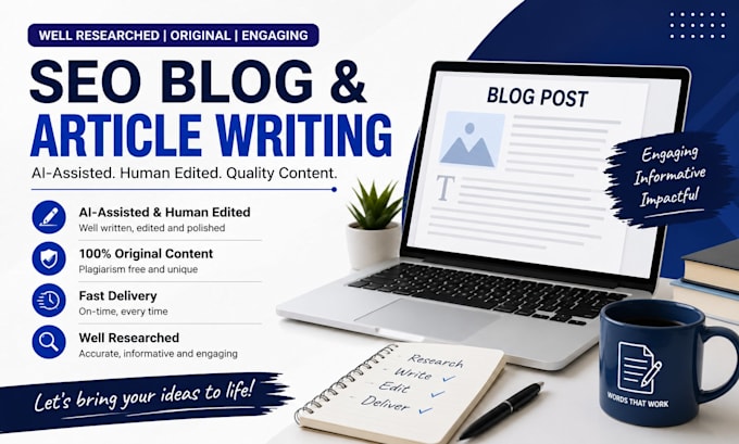 write SEO friendly ai assisted blog posts and articles