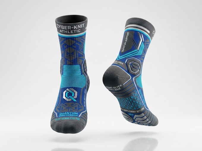 render 3d socks design, 3d socks model, 3d socks redesign, 3d socks rendering