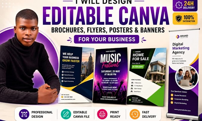 be your professional canva design expert