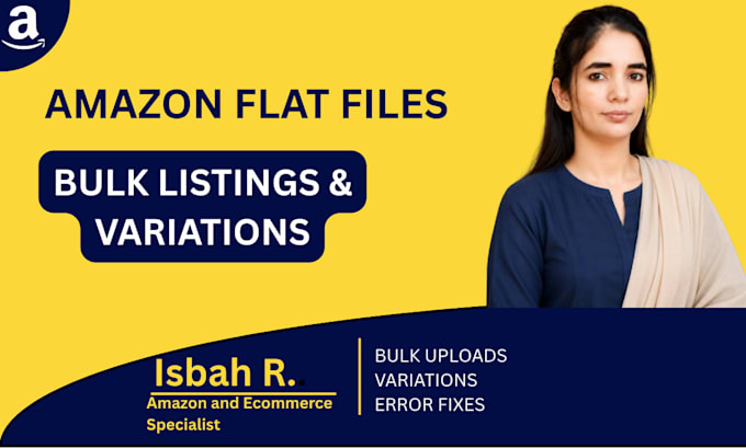 create amazon flat files, fix listing errors and variations