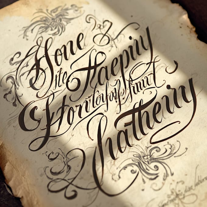 do  anything in neat and professional cursive handwriting