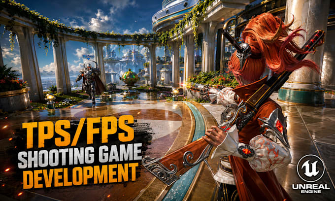 develop unreal engine 5 fps tps shooter game for steam pc with blueprint and cpp
