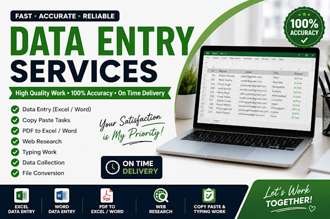 do data entry copy paste