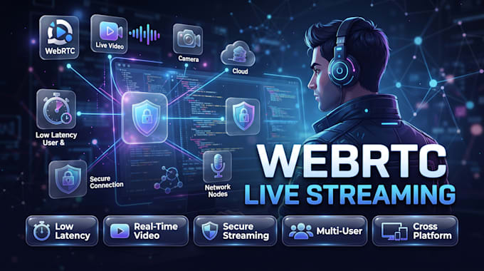 build a low latency webrtc live video streaming application