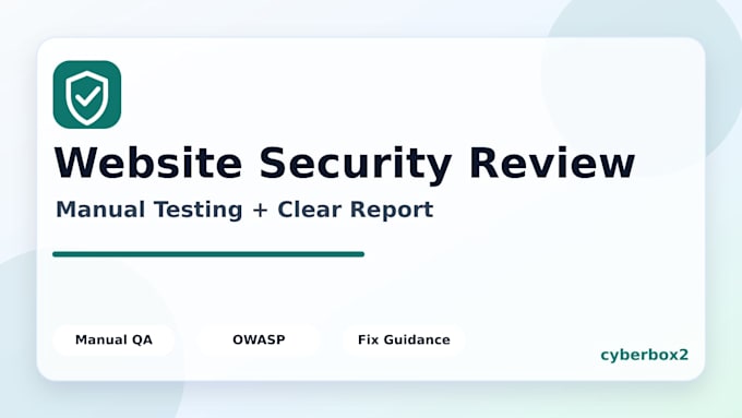 test your website for security vulnerabilities