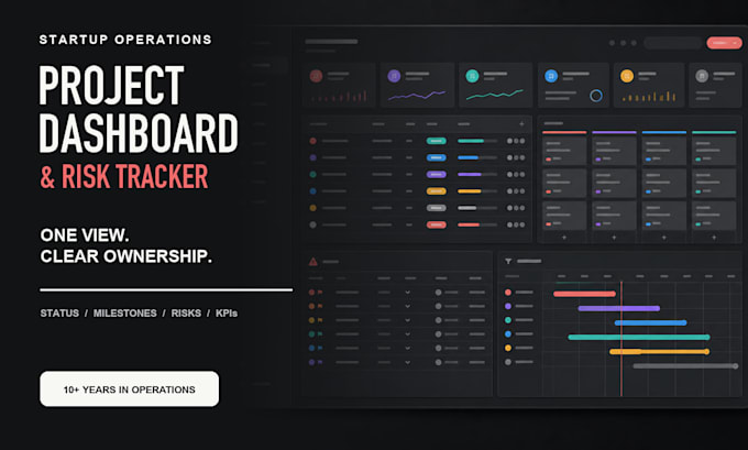 build your project dashboard, timeline, and risk tracker