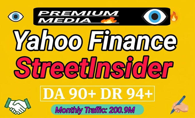 publish or distribute your press release on yahoo finance and streetinsider,com