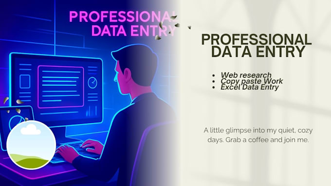 do professional data entry, web research, and copy paste work