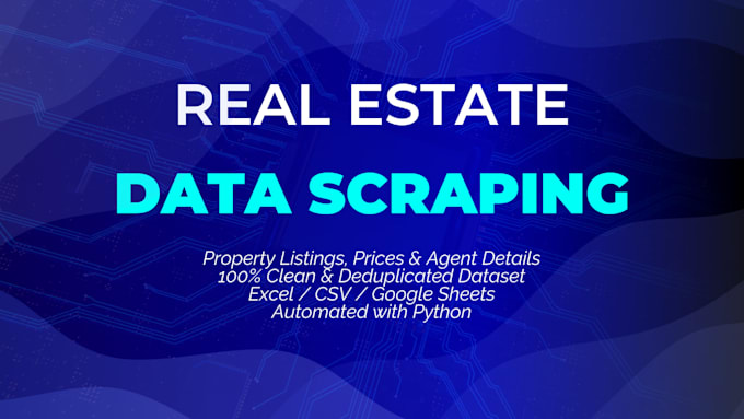 scrape real estate data and property listings