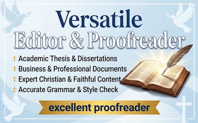 write, rewrite and edit professionnal and christian content