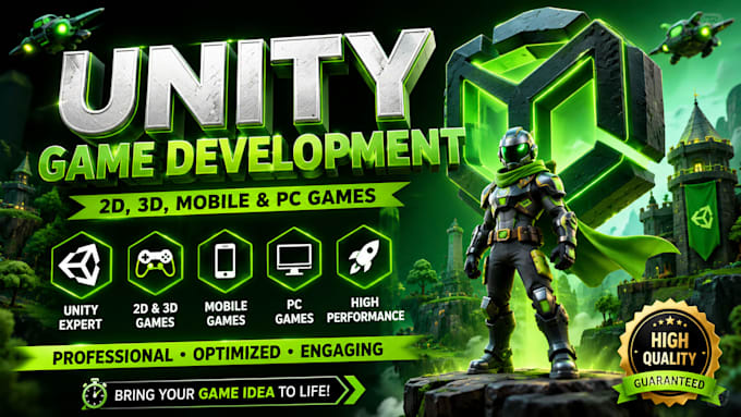 develop a unity game, unreal engine game for you