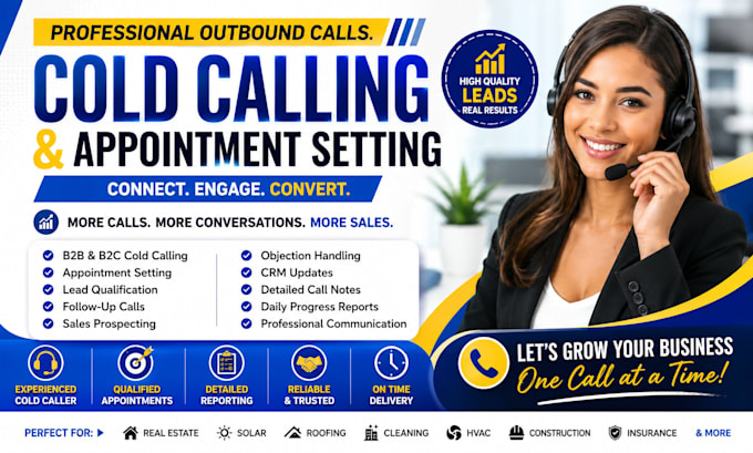cold calling, appointment setting, telemarketing, and b2b lead generation