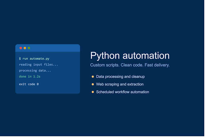 automate repetitive tasks with custom python scripts