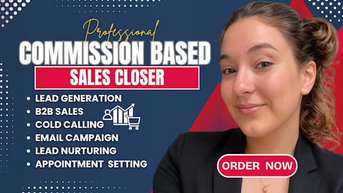 be high ticket sales closer b2b sales representative sdr commission based sales