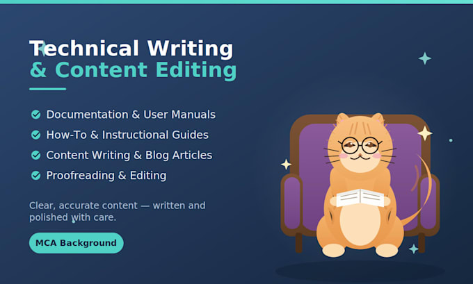 write, edit, proofread technical content and how to guides