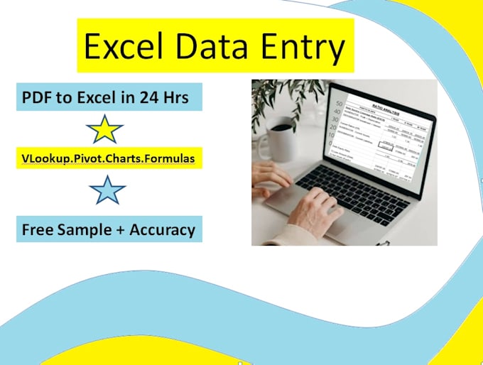 do fast PDF to excel error free data entry