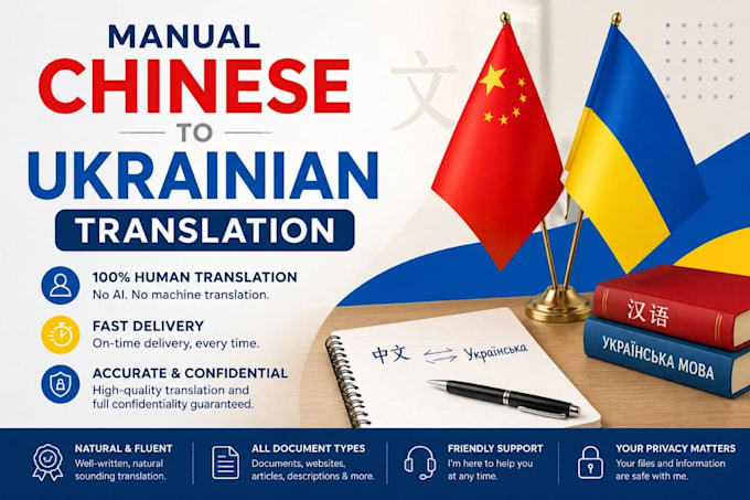 translate chinese to ukrainian manually