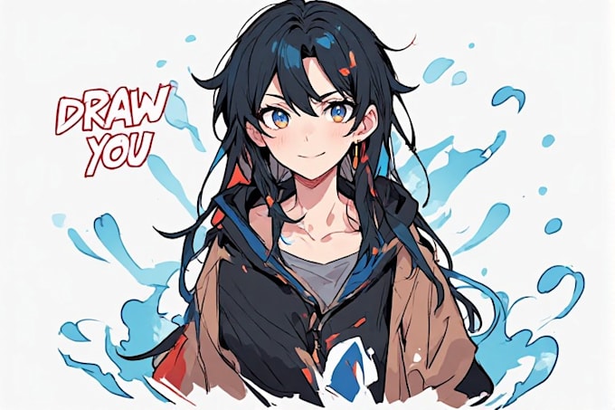draw you as anime character style