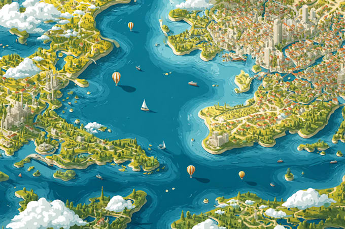 do a unique vector or isometric map
