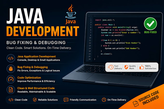 fix java bugs, debug code, and resolve spring boot errors