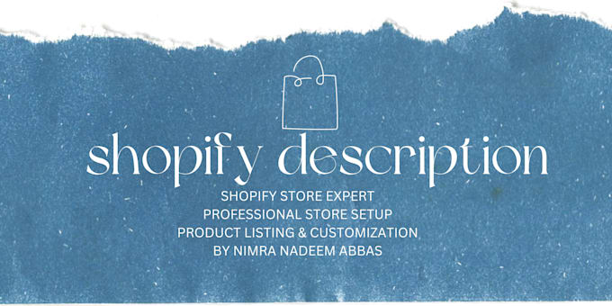 build shopify store with product listing and description